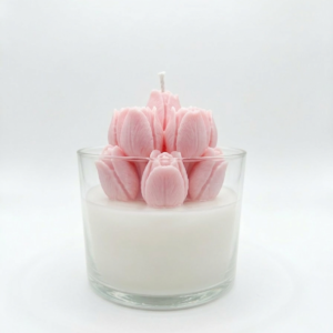 Vela Tulipán en Vaso